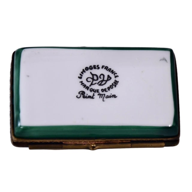 Limoges, France Limoges Book of Spells Trinket Box For Sale - Image 4 of 4