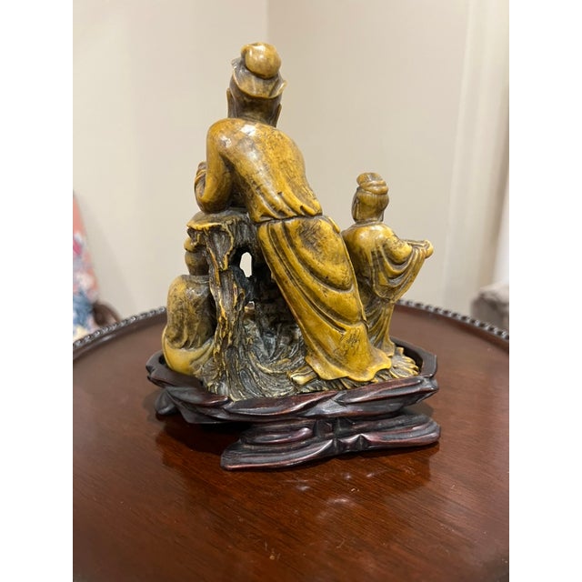 Chinese Chinese Stone Sculpture From the Mid 19th-Early 20th Century For Sale - Image 3 of 3