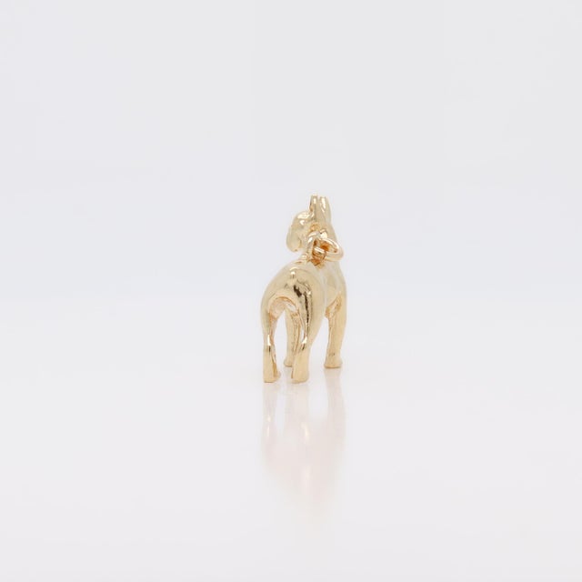 Late 20th Century Vintage 14k Gold Figural Boxer Dog Charm For Sale - Image 5 of 11