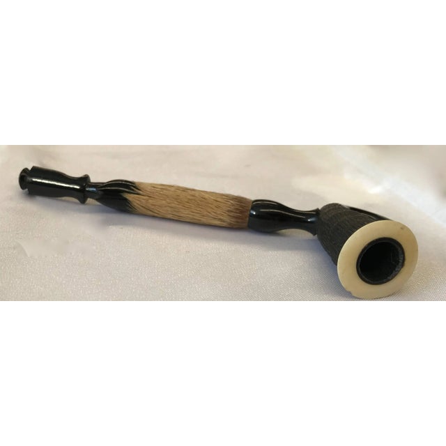Rustic Pipe Made From Deer Antler, Hide and Resin For Sale - Image 3 of 5