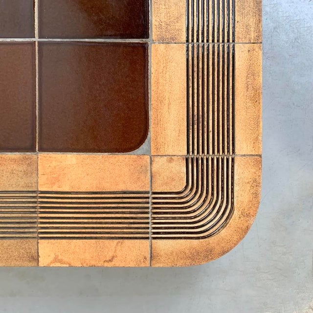 Vintage French Ceramic Mambo Coffee Table by Roger Capron, 1970 For Sale - Image 13 of 16