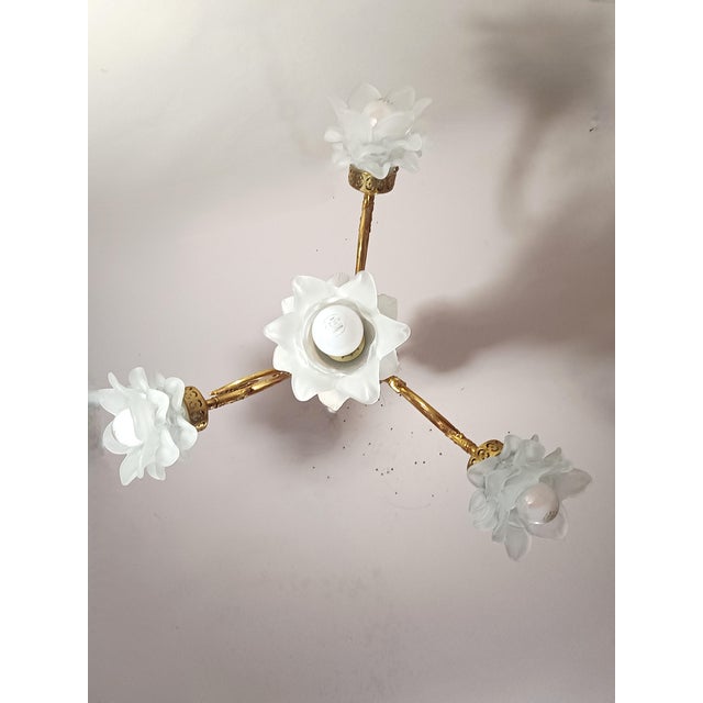 Vintage Napoleon III Chandelier in Gilt Brass, 1980s For Sale - Image 9 of 16