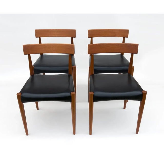 Danish MK 200 Chairs in Teak by Arne Hovmand-Olsen for Mogens Cold, Set of 4, in Very Good conditions. Designed 1960 to...