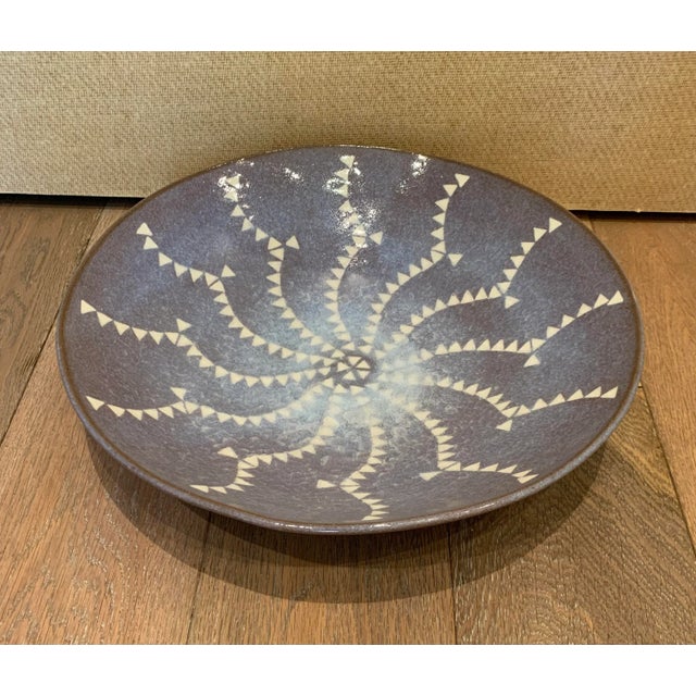 Ceramic Japanese Glazed Serving Bowl For Sale - Image 7 of 7