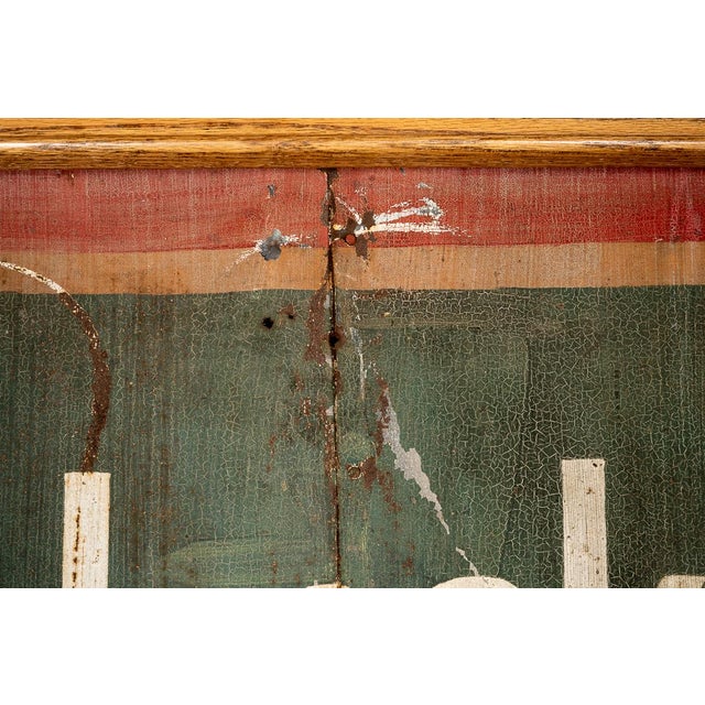 Antique "Pillsbury’s Best" Painted Tin Trade Sign For Sale In Chicago - Image 6 of 7