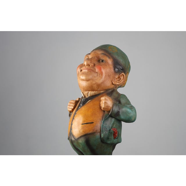 Art Deco Advertising Statue for Cigarettes Copain, France, 1920s For Sale - Image 6 of 13