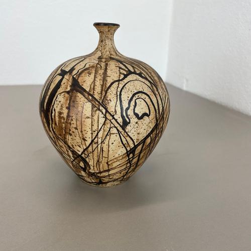 Abstract Ceramic Studio Pottery Vase from Gerhard Liebenthron, Germany, 1980s For Sale - Image 9 of 15