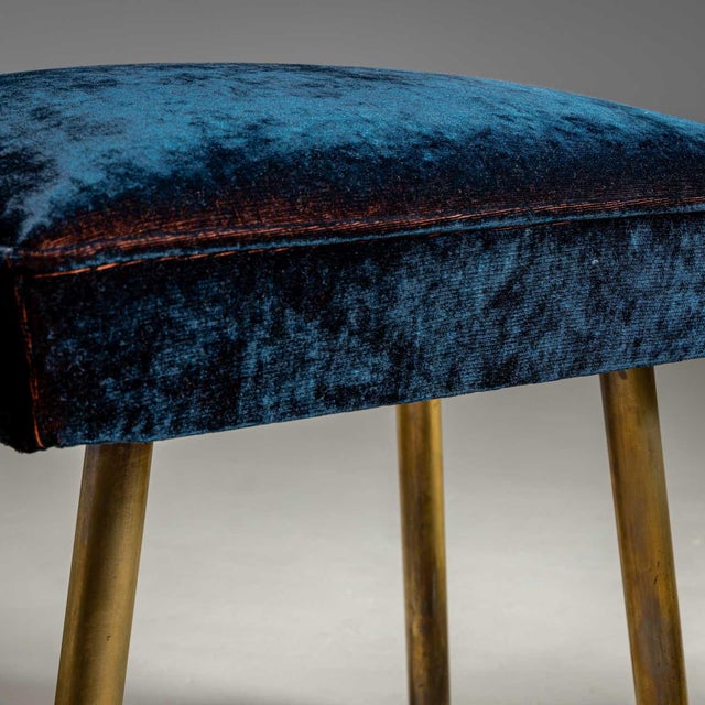 Pair of Vintage Stools, Italy Mid-20th Century For Sale - Image 4 of 12