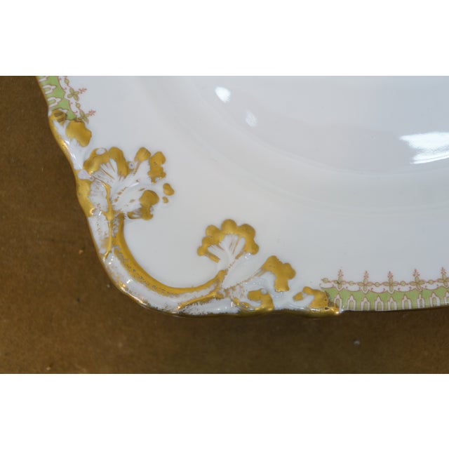 Ceramic Antique William Guerin & Co Limoges France Dinner Service for 12 - 100pc Lot For Sale - Image 7 of 18