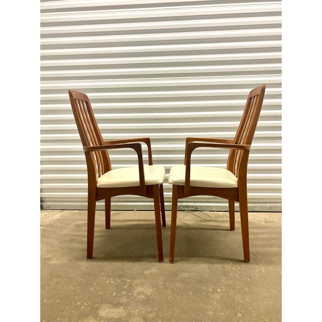 Svegards Markaryd 1960s Svegards Dining Captain Chairs Set of Two For Sale - Image 4 of 12