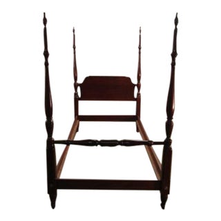Pennsylvania House Solid Cherry Twin Size Poster Bed For Sale