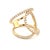 Metal Diamond Ring 14k Gold 0.85 TCW 7.02 Grams Certified, Size 6.5 For Sale - Image 7 of 11