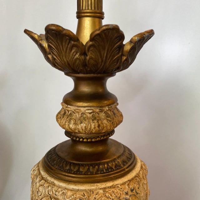 1960s 1960s Neoclassical Metal Lion's Feet Lamps - a Pair For Sale - Image 5 of 11