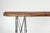 Late 20th Century Contemporary Console Table with Reclaimed Wood Top & Metal Bases For Sale - Image 5 of 12