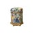 Ceramic Chinese Oriental Porcelain Flowers Graphic Hexagonal Display Urn Jar For Sale - Image 7 of 8
