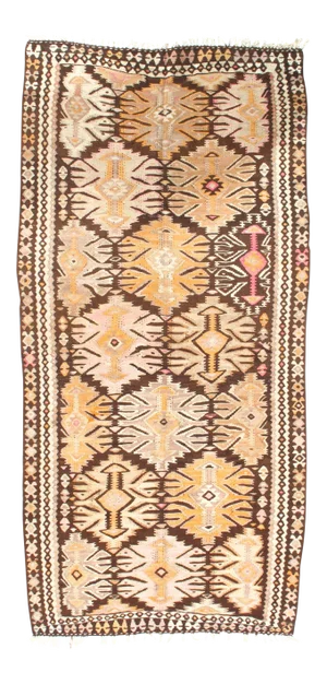 Pasargad NY Antique Persian Shiraz Kilim Rug - 3'10" x 7'11"