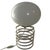 Space Age Design Table Lamp in Opaline Glass Mounted on a Spiral Base by Ingo Maurer for Honsel For Sale - Image 6 of 9