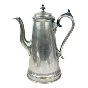 Antique Mid 1800’s James Dixon & Sons Pewter Coffee Pot