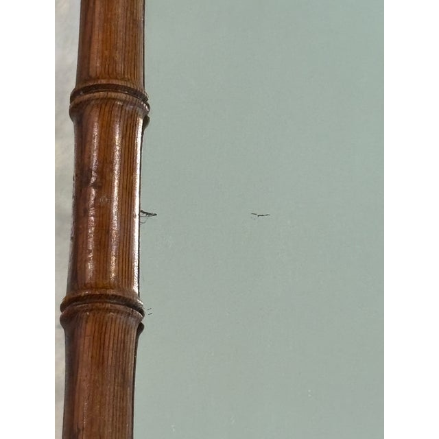 Antique Petite French Faux Bamboo Mirror For Sale - Image 18 of 18