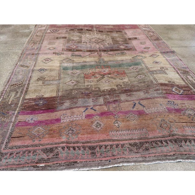 Brown Galerie Shabab Collection Mid-20th Century Turkish Anatolian Tribal Carpet For Sale - Image 8 of 10