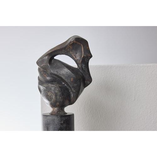 Abstract Bronze Sculpture by Jean Houben, 1976 For Sale - Image 9 of 10
