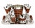 Details: -Vintage stainless steel barware set with brown leather accents -Crafted in stainless steel and accented with...