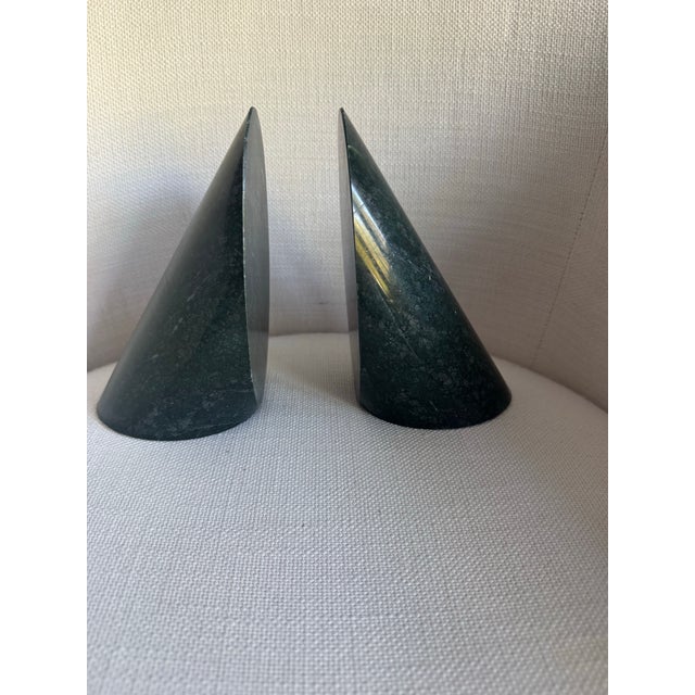 1980s Cubist Marble Bookends, Pair For Sale - Image 5 of 5