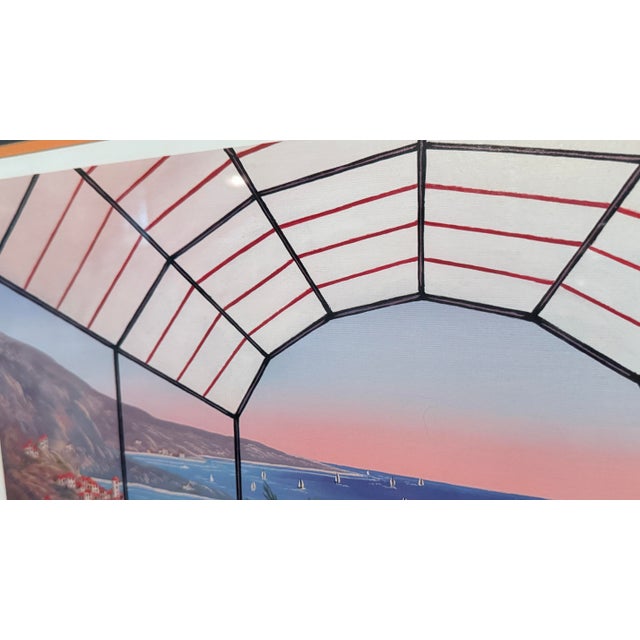 François Ledan “Riviera Vista” Seriolithograph Signed Printer’s Proof Pp For Sale - Image 4 of 10