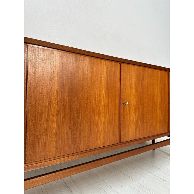 1960s Large Mid-Century Minimalistic Teak Sideboard, 1960s For Sale - Image 5 of 16