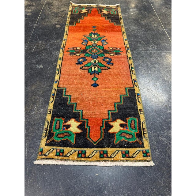 Turkish Yastik Rug 1'4" x 4' #23724 Explore a curated collection of hallway runners, wool rugs, and handmade masterpieces...