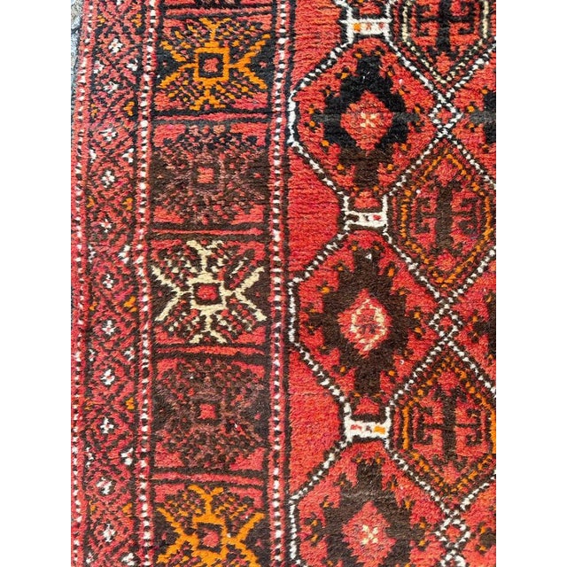 Textile Turkmen Baluch Rug, 1950s For Sale - Image 7 of 18