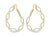 Elegant 14K yellow gold diamond hoop earrings featuring numerous brilliant round diamonds totaling 1.7 carats. Estate pair...