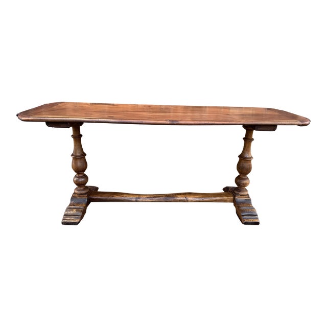 19th Century French Refectory Console/ Dining Table For Sale