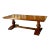 Contemporary 18th Century Style Bocci Solid Italian Walnut Trestle Dining Table - in Stock- For Sale