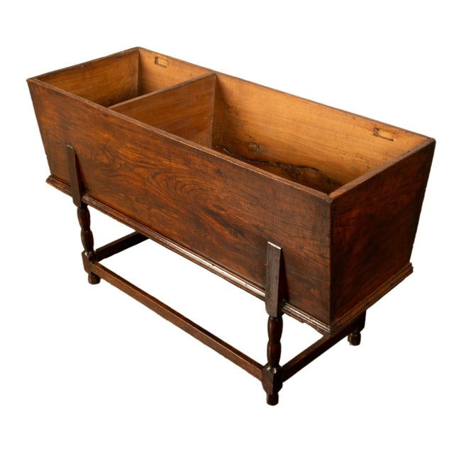 Antique Georgian Country 18th Century Elm Dough Bin Baker's Table Chest 1780 For Sale - Image 13 of 17