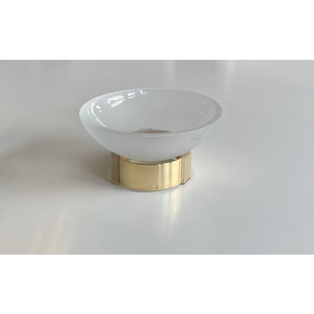 Skultuna Bowl in Glass and Brass by Michael Kurpatov, 1960s For Sale - Image 14 of 14