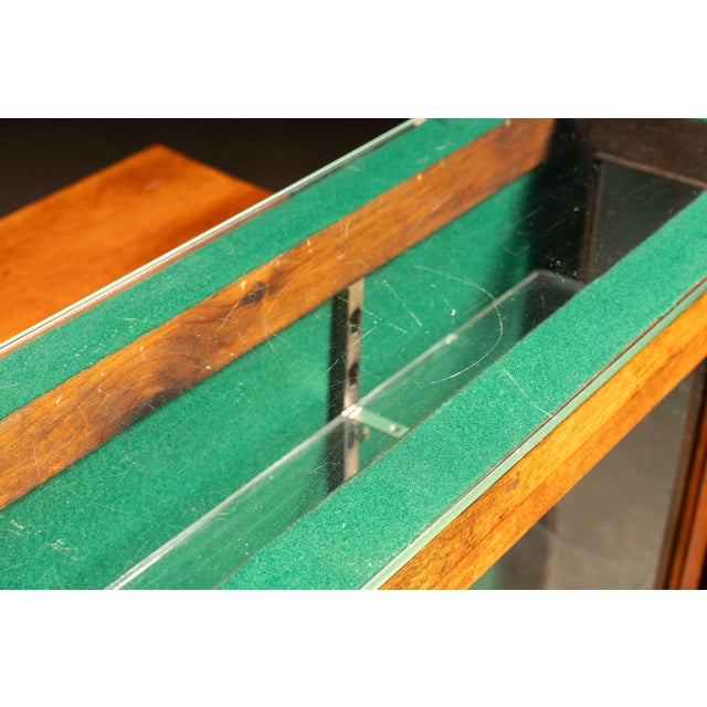 Green Early 20th Century General Store Display Counter With Glass Showcase For Sale - Image 8 of 17