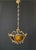 Vintage Brass and Glass Pendant Light, 1960s For Sale - Image 11 of 14