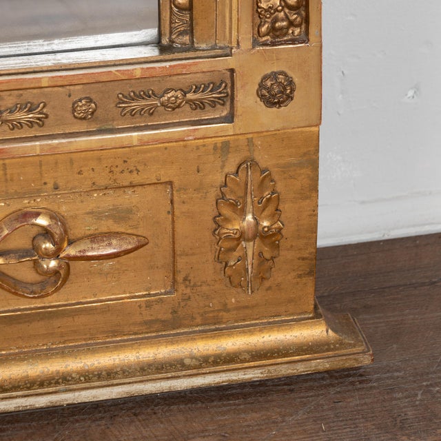 19th Century Swedish Tall Gold Gilt Trumeau Mirror For Sale - Image 17 of 18