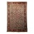Vintage Heriz Serapi Rug, Hand-Knotted Wool, Allover Geometric Pattern, Ivory & Red, 7x10 For Sale