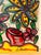 Yellow Peter Keil Monumental Expressionist Floral Still Life For Sale - Image 8 of 14
