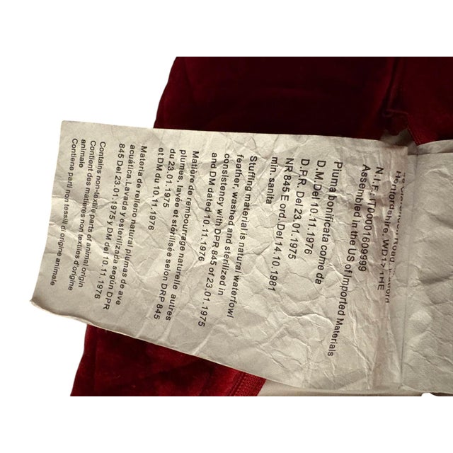 Ralph Lauren Ralph Lauren Pair of Red Throw Pillows For Sale - Image 4 of 8