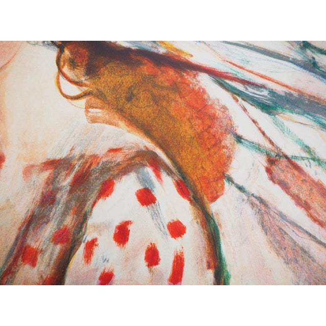 Imai Sachiko, Femme au chapeau fleuri, Lithograph For Sale - Image 4 of 6