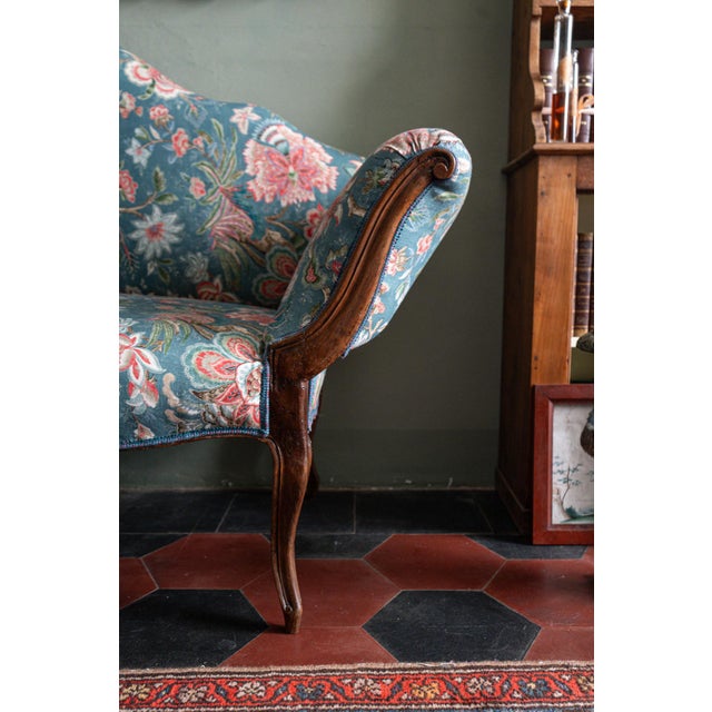 Floral Sofa, Italy, 1790s For Sale - Image 4 of 10