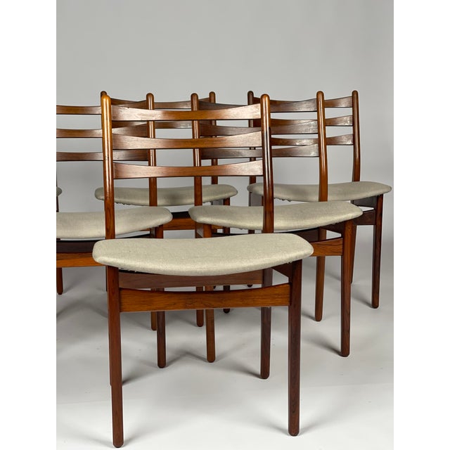 Danish Rosewood Chairs, 1960s, Set of 6, in Very Good conditions. Designed 1960 to 1969