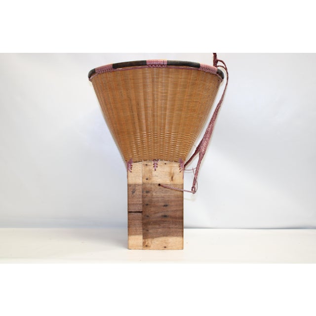 Vintage Wicker Harvest Backpack For Sale - Image 6 of 14