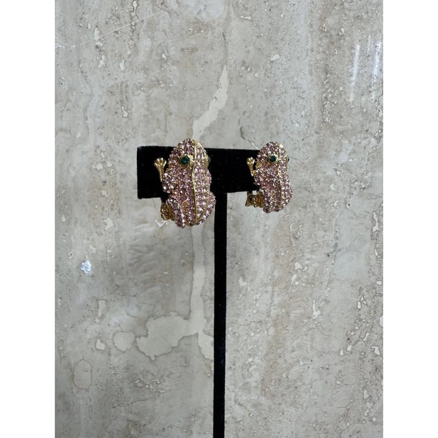 Vintage Boho PJM Frog Earrings For Sale In West Palm - Image 6 of 12