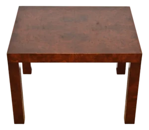 Paul Evans for Directional Mid-Century Modern Burl Wood Parsons Side Table, 1960s