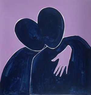 Waleria Matelska, In Embrace V, 2023, Acrylic on Paper