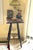 This dark, rich-colored oak, accent table has characteristics of both Victorian and the Edwardian eras. The spool-turned...